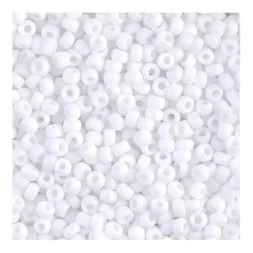 Miyuki Seed beads 8/0 402F - Mat Opaque White x8g