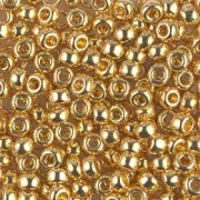 Miyuki Seed beads 6/0 196 - 24kt Gold Plated x5g