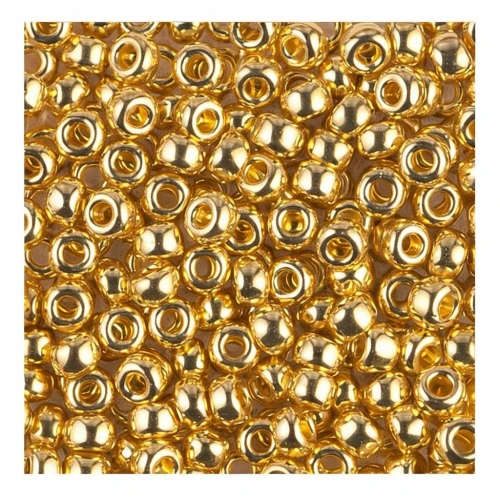 Miyuki Seed beads 6/0 196 - 24kt Gold Plated x5g