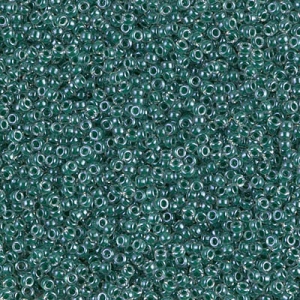 Miyuki seed beads 15/0 217 - Forest Green Lined Crystal x8g