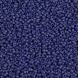 Miyuki Seed beads 15/0 2075- Mat Opaque Cobalt Luster x8g