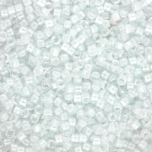 Miyuki Delica 11/0 DB0078 - Aqua Mist Lined Crystal Luster