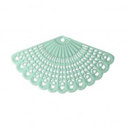 Dyed laser cut fan charm 39x22 mm Mint x1|raw }}