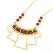 Miyuki Delica 11/0 DB0856 - Mattete Transparent Red Orange AB