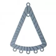 Dyed triangle laser cut spacer 36x25 mm Petrol Grey x1