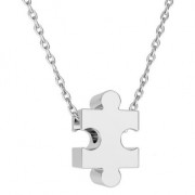 925 Sterling Silver slider bead / bead for 2 mm cord - Puzzle x1