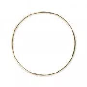 Mounting round element for beadweaving 45 mm European made - fine Gold plated x1
