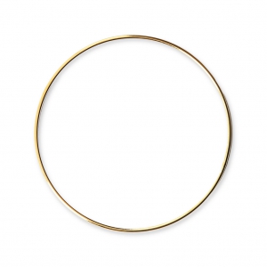 Mounting round element for beadweaving 45 mm European made - fine Gold plated x1