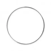 Mounting round element for beadweaving 45 mm European made - Silver Tone x1