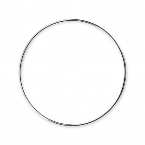 Mounting round element for beadweaving 45 mm European made - Silver Tone x1