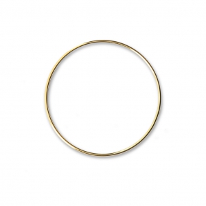 Mounting round element for beadweaving 35 mm European made - fine Gold plated x1