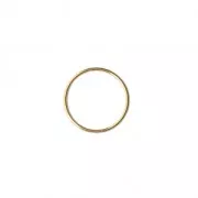 Mounting round element for beadweaving 20 mm European made - fine Gold plated x1