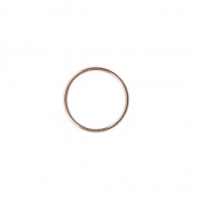 Mounting round element for beadweaving 20 mm European made - Rose Gold Tone x1|raw }}