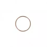 Mounting round element for beadweaving 20 mm European made - Rose Gold Tone x1