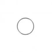 Mounting round element for beadweaving 20 mm European made - Silver Tone x1