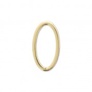 Mounting oval element for beadweaving 13x7 mm Gold Tone x1|raw }}