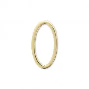 Mounting oval element for beadweaving 13x7 mm Gold Tone x1