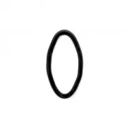 Mounting oval element for beadweaving 13x7 mm Black x1