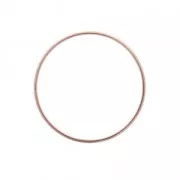 Mounting round element for beadweaving 40 mm - Rose Gold Tone x1