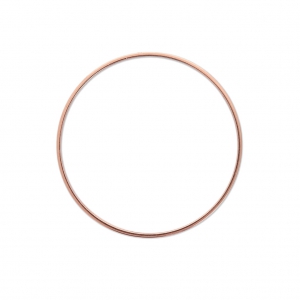 Mounting round element for beadweaving 40 mm - Rose Gold Tone x1