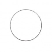 Mounting round element for beadweaving 40 mm - Silver Tone x1|raw }}