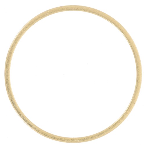 Mounting round element for beadweaving 22 mm - Gold Tone x1