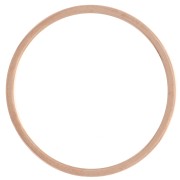 Mounting round element for beadweaving 20 mm - Rose Gold Tone x1