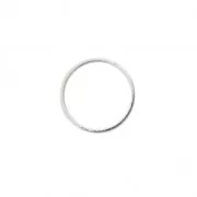 Mounting round element for beadweaving 22 mm - Silver Tone x1