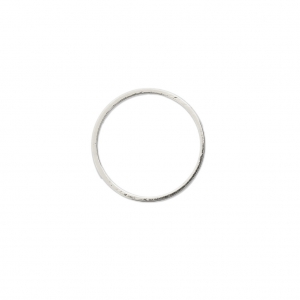 Mounting round element for beadweaving 22 mm - Silver Tone x1