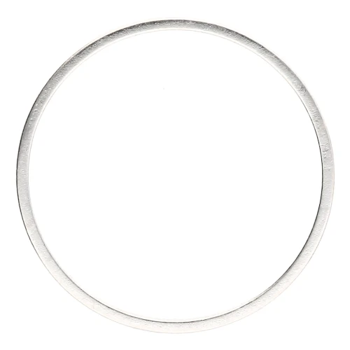 Mounting round element for beadweaving 22 mm - Silver Tone x1