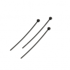 Eye Pin for jewels 25x0,6 mm Black x10