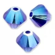 PureCrystal Crystal Bicones 3 mm Majestic Blue AB2X x50