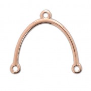 Spacer 23x24 mm Rose Gold Tone rose x1