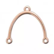Spacer 23x24 mm Rose Gold Tone rose x1