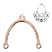 Spacer 23x24 mm Rose Gold Tone rose x1