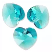 PureCrystal 6228 Heart 14,4x14mm Blue Zircon  x1