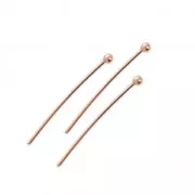 Eye Pin 25x0,7 mm - European made - Rose Gold Tone X25