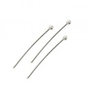 Eye Pin 25x0,7 mm - European made - Fine silver plating X25|raw }}