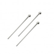 Ball Pin 25x0,7 mm - European made - Fine Antique silver plating X25|raw }}