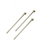 Eye Pin 25x0,7 mm - European made - Gold Bronze Tone X25