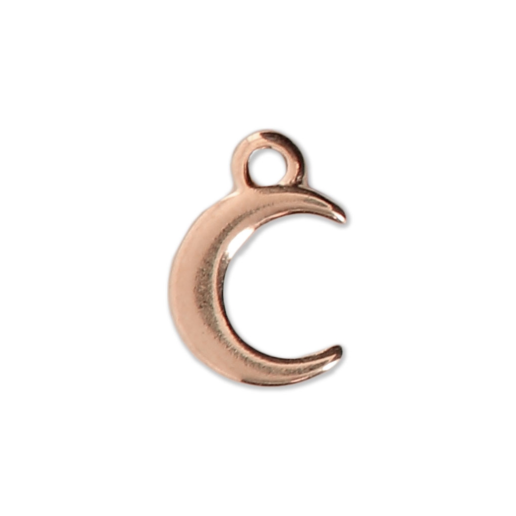 Half-moon charm for DIY jewelry 