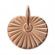 Fan pendant 21x20 mm Rose Gold Tone x1|raw }}