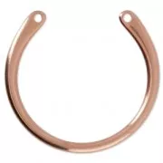 Pendant/spacer 2 holes 330x27 mm Rose Gold Tone x1