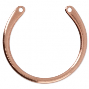 Pendant/spacer 2 holes 330x27 mm Rose Gold Tone x1