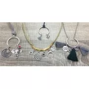 Pendant/spacer 2 holes 330x27 mm Rose Gold Tone x1