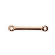 Rod spacer 2 loops 30x3 mm Rose Gold Tone x1