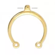 Spacer 31x28 mm for jewelry creation - fine Gold plated x1