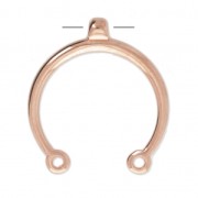 Spacer 31x28 mm for jewelry creation - Rose Gold Tone x1