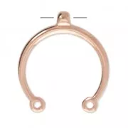 Spacer 31x28 mm for jewelry creation - Rose Gold Tone x1