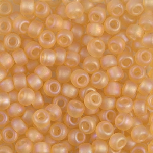 Miyuki Seed beads 8/0 132FR - Tr Light Topaz AB Mat